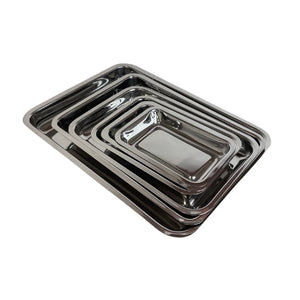 Rectangular stainless steel tray - 6 dimensions My Podology 170-x-110-x-25-mm