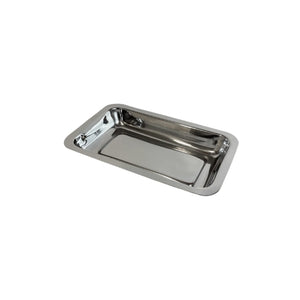 Rectangular stainless steel tray - 6 dimensions My Podology 200-x-130-x-25-mm