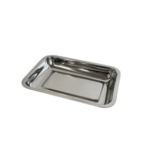 Rectangular stainless steel tray - 6 dimensions My Podology 220-x-150-x-30-mm