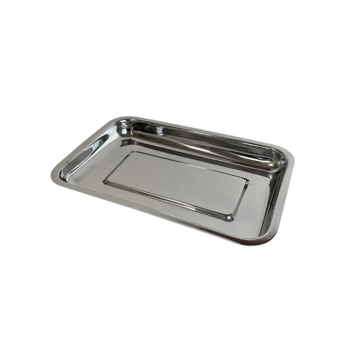 Rectangular stainless steel tray - 6 dimensions My Podology 280-x-180-x-30-mm