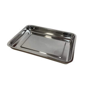 Rectangular stainless steel tray - 6 dimensions My Podology 350-x-260-x-40-mm