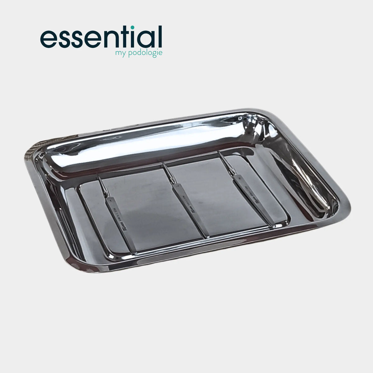 Tray for instruments - Stainless steel - 3 dimensions - Essential by My Podologie
