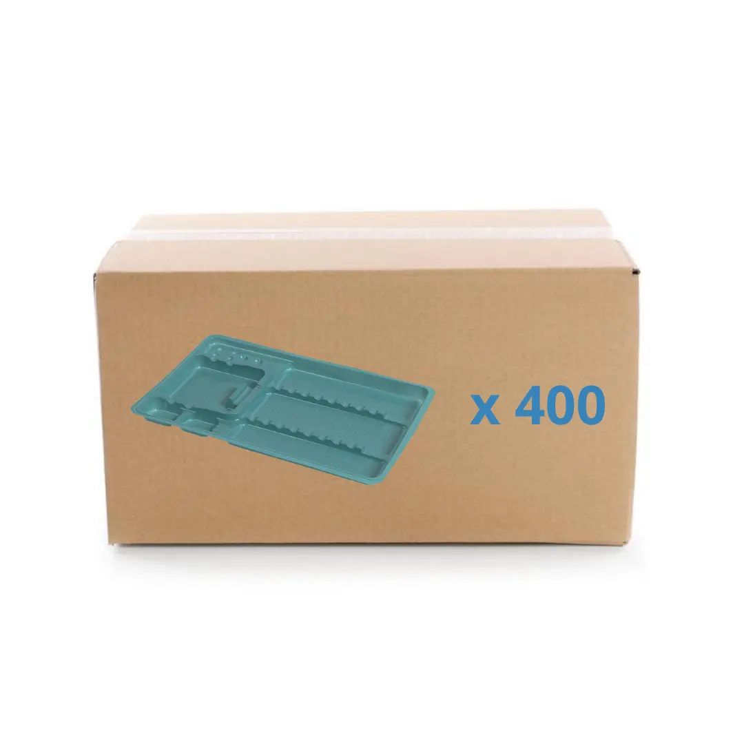Single-use care trays with compartments - 3 formats - Box of 400 My Podologie 