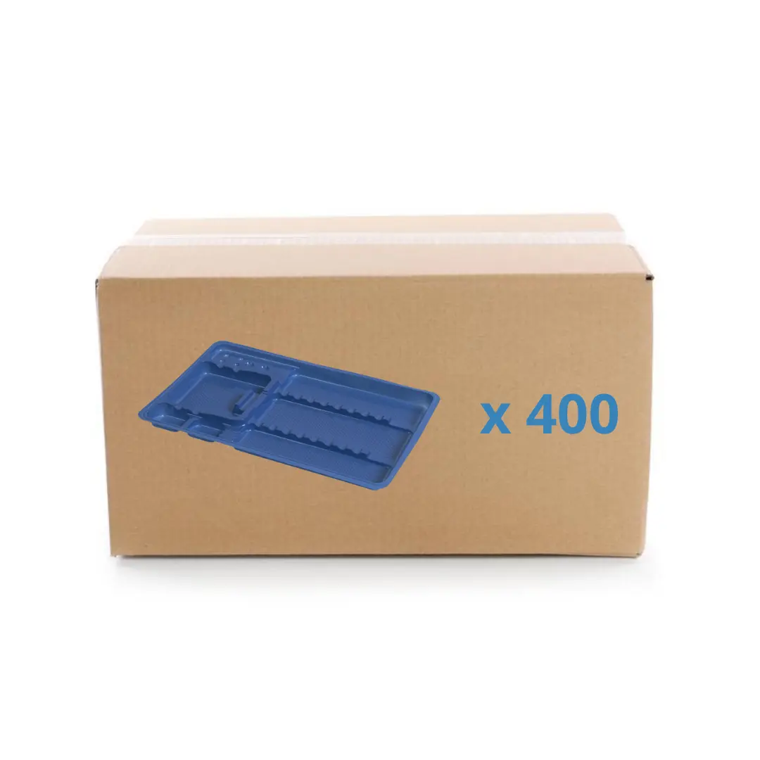 Single-use care trays with compartments - 3 formats - Box of 400 My Podologie 