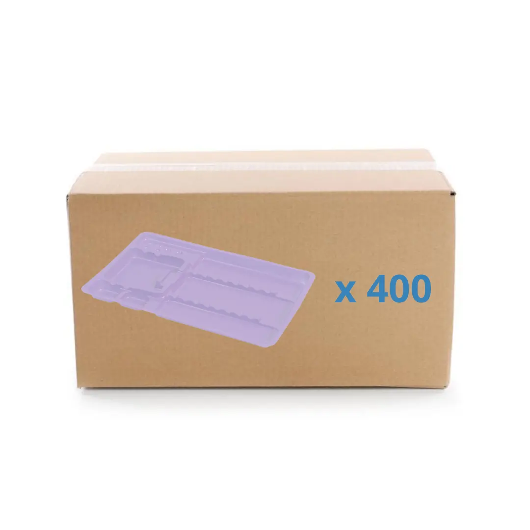 Single-use care trays with compartments - 3 formats - Box of 400 My Podologie 
