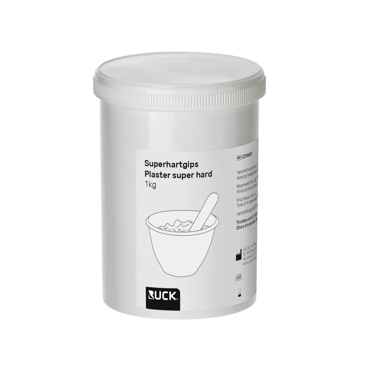 Super hard plaster - Ruck Ruck 1-kg