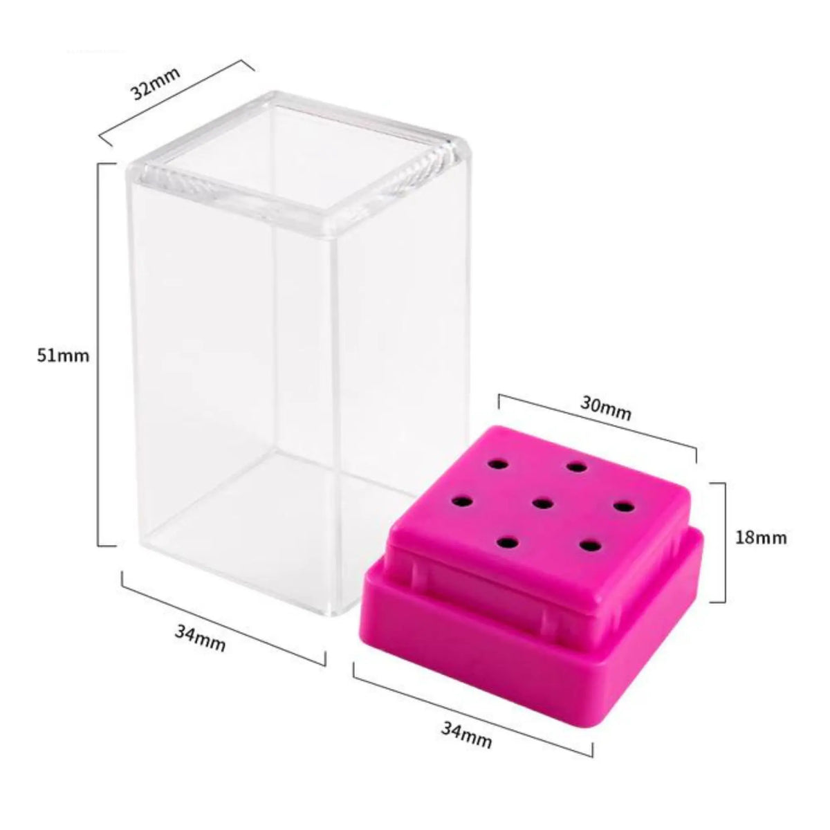 Plastic strawberry holder - 7 acrylic holes - My Podologie