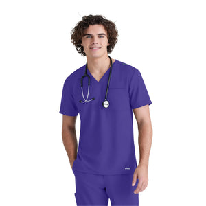 Prague - V-neck tunic - Men - Grey’s Anatomy Evolve Grey’s Anatomy  Raisin / XL