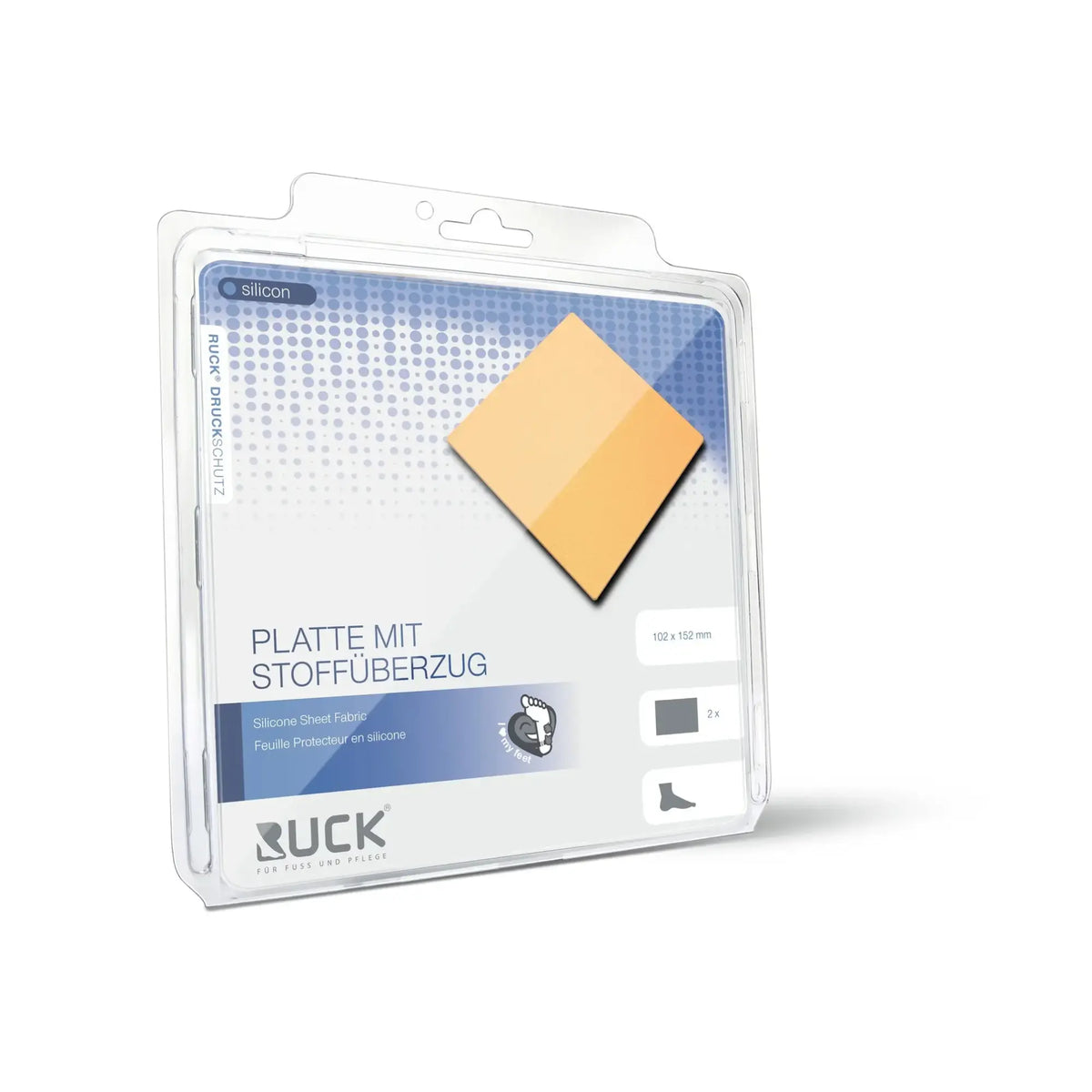 Silicone protection - Plate with fabric covering - 2 pieces - Ruck Ruck 