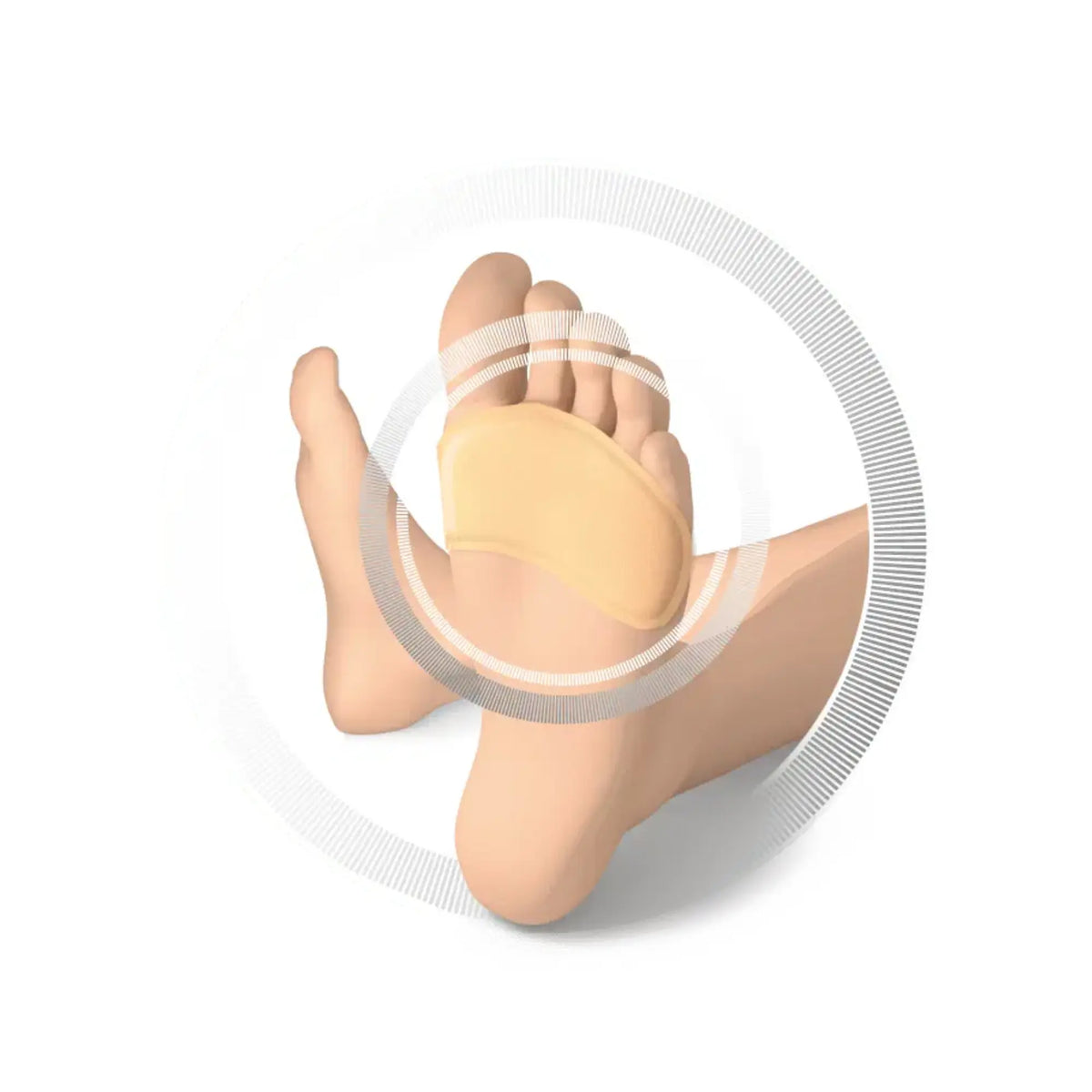 Protección del antepié - Almohadillas de silicona para el antepié - 1 pieza -Ruck Ruck 
