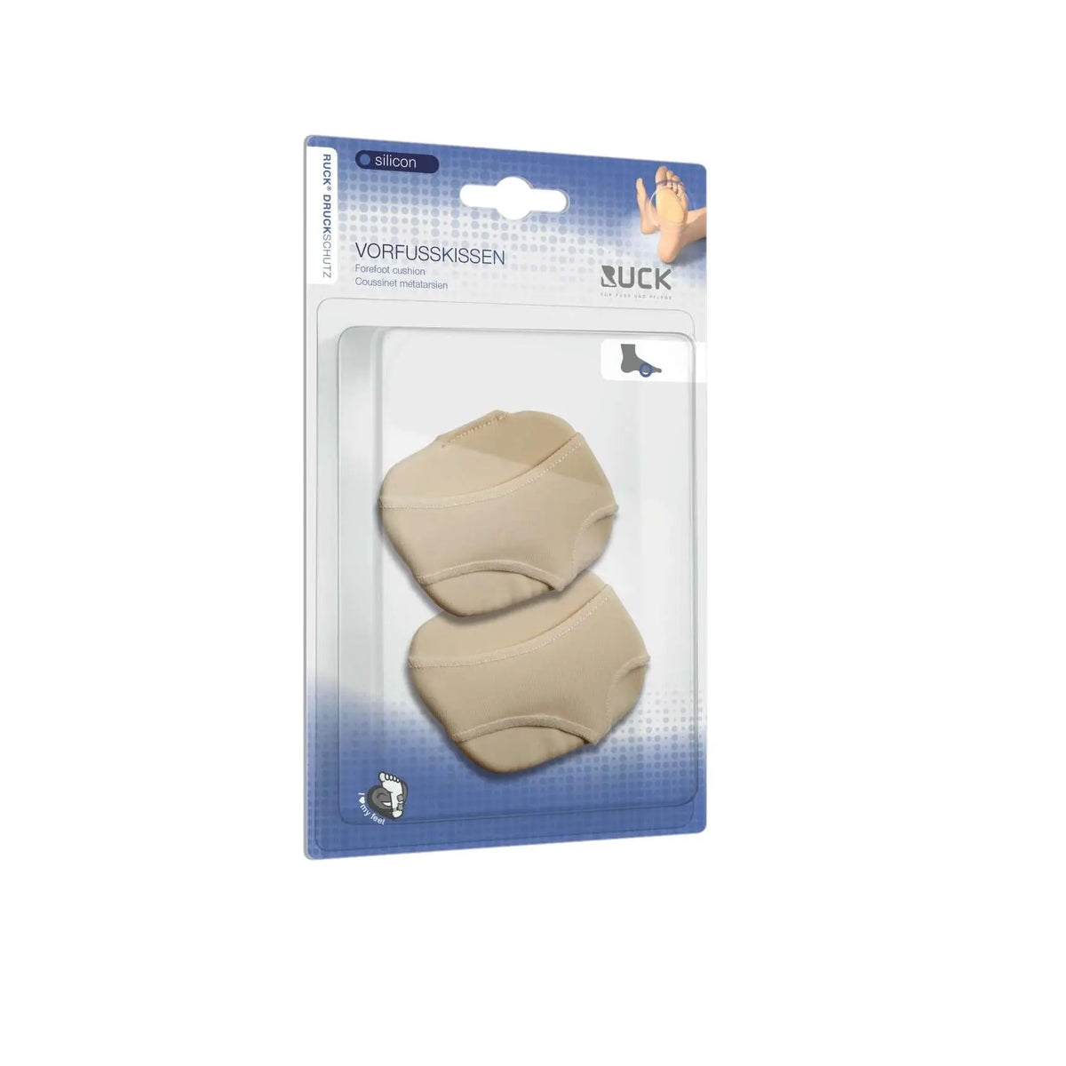 Forefoot protection - Thin silicone cushions at the front of the foot - 1 pair - Ruck - My Podologie