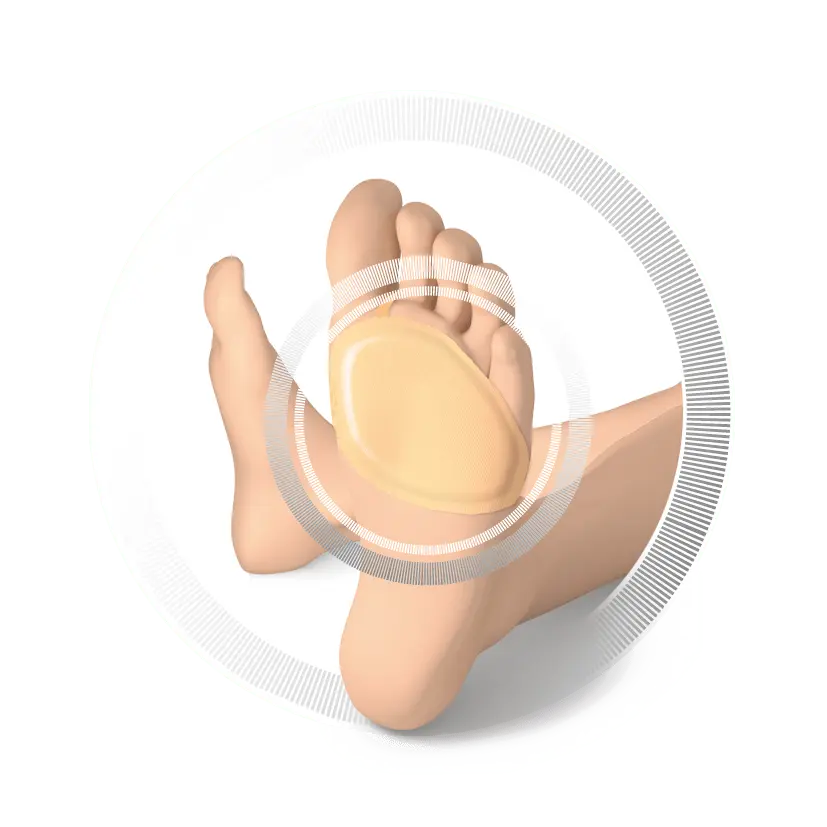 Forefoot protection - Thin silicone cushions at the front of the foot - 1 pair - Ruck - My Podologie