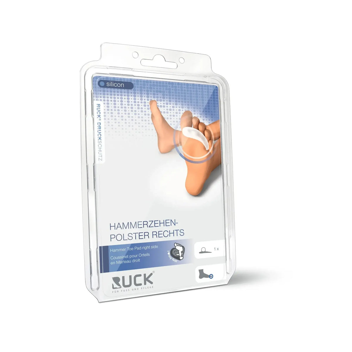 Protección metatarsalgia - Almohadillas de silicona para dedos en martillo - 21 mm - Ruck Ruck 