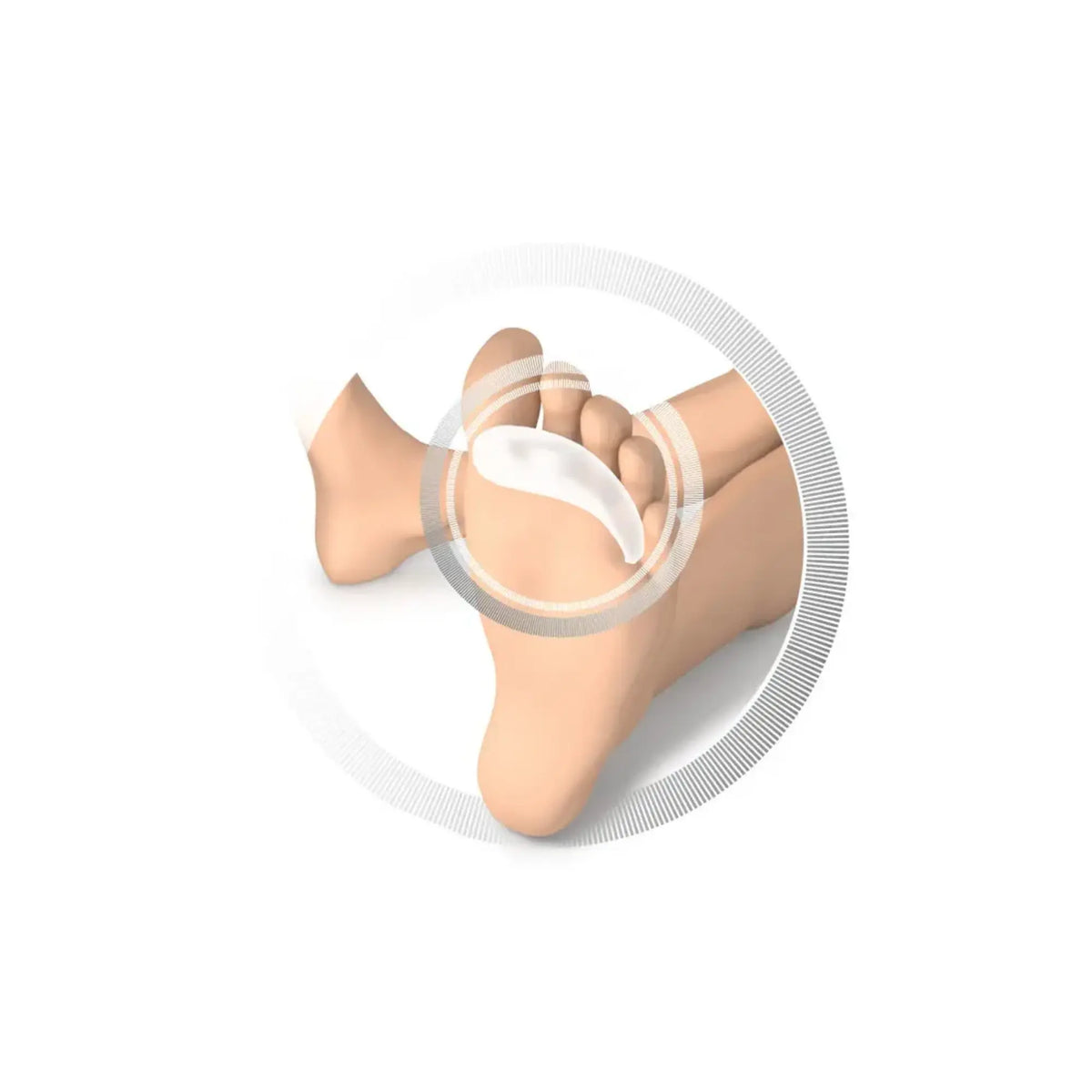 Metatarsalgia Protection - Silicone Hammer Toe Pads - 21mm - Ruck Ruck 