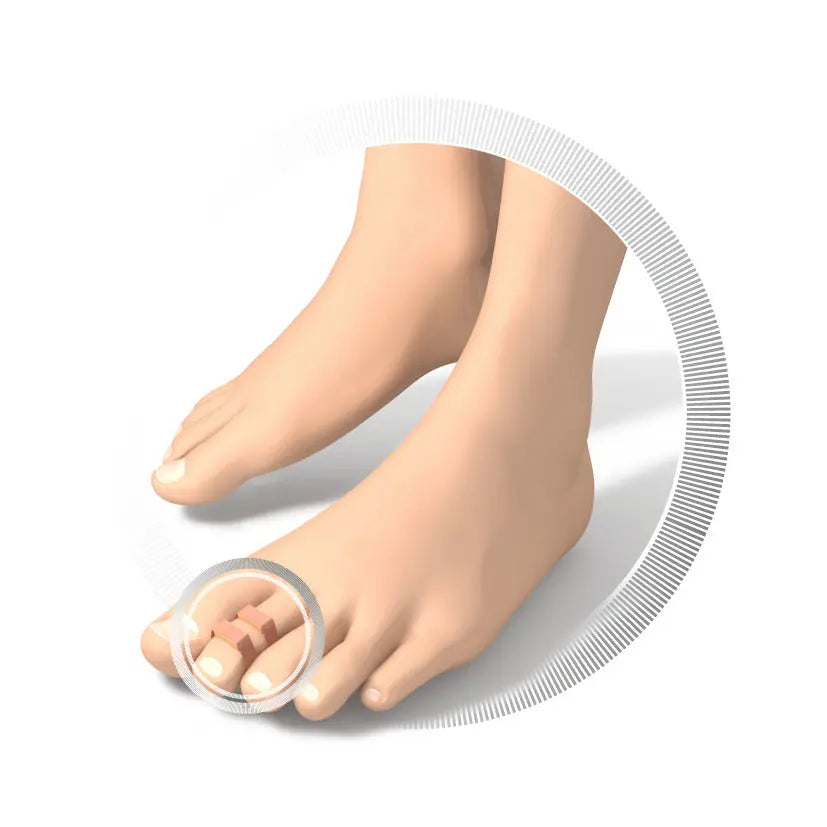 Toe protection - Soft latex inner cushion - Protects against friction - 9 pieces - Two thicknesses available - My Podologie
