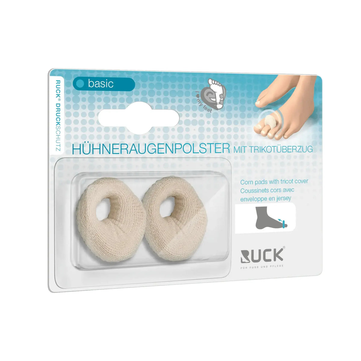 Protector de dedos cubierto de espuma en jersey - 3 tallas disponibles - 1 par - Ruck Ruck 