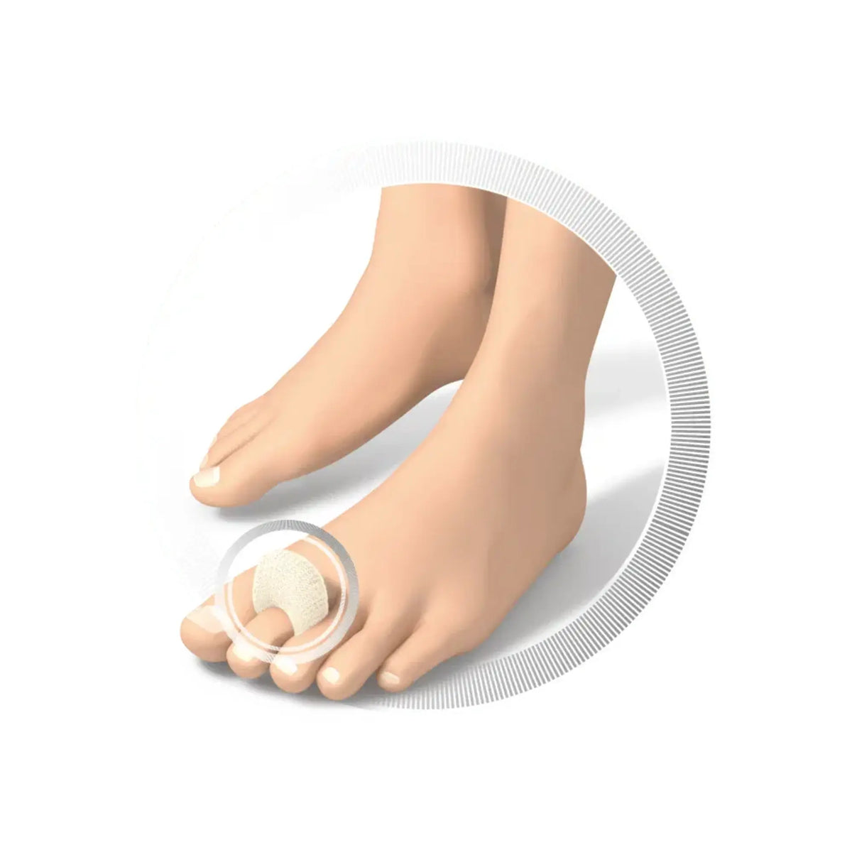 Jersey covered foam toe protector - 3 sizes available - 1 pair - Ruck Ruck 