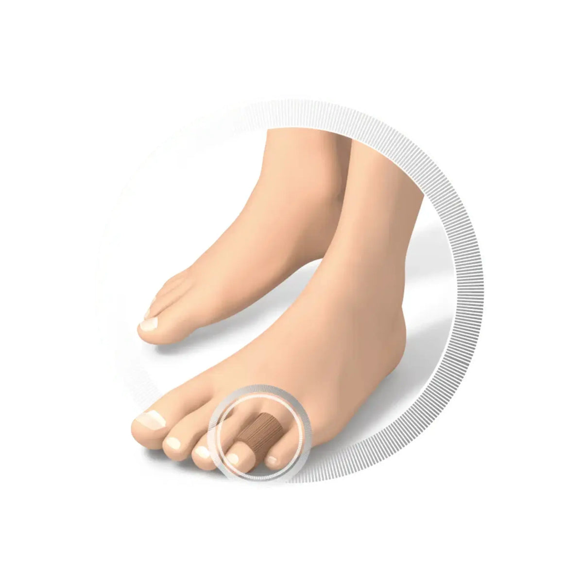 Half Face Toe Protector - Pressure and Friction Relief - Fabric and Gel - Ruck Ruck 