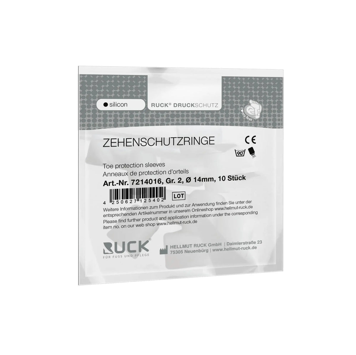 Silicone toe protection - Maxi - 3 diameters available - Ruck - My Podologie