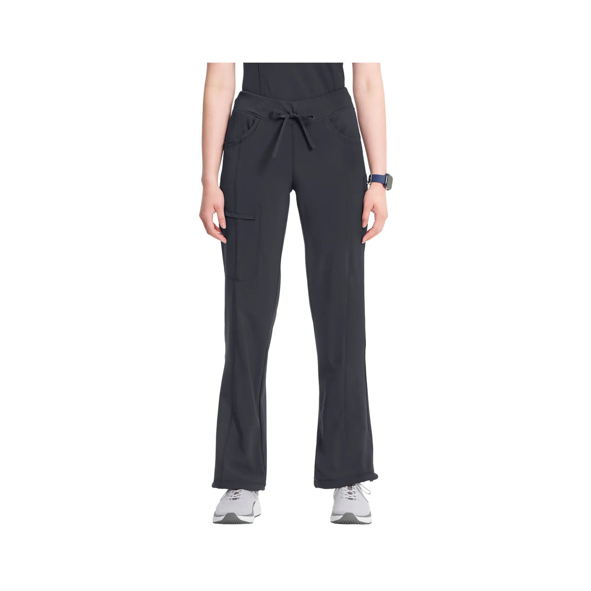 Quimper - Straight Drawstring Pants - Women - Cherokee Cherokee Medical Uniforms  Anthracite-3XL