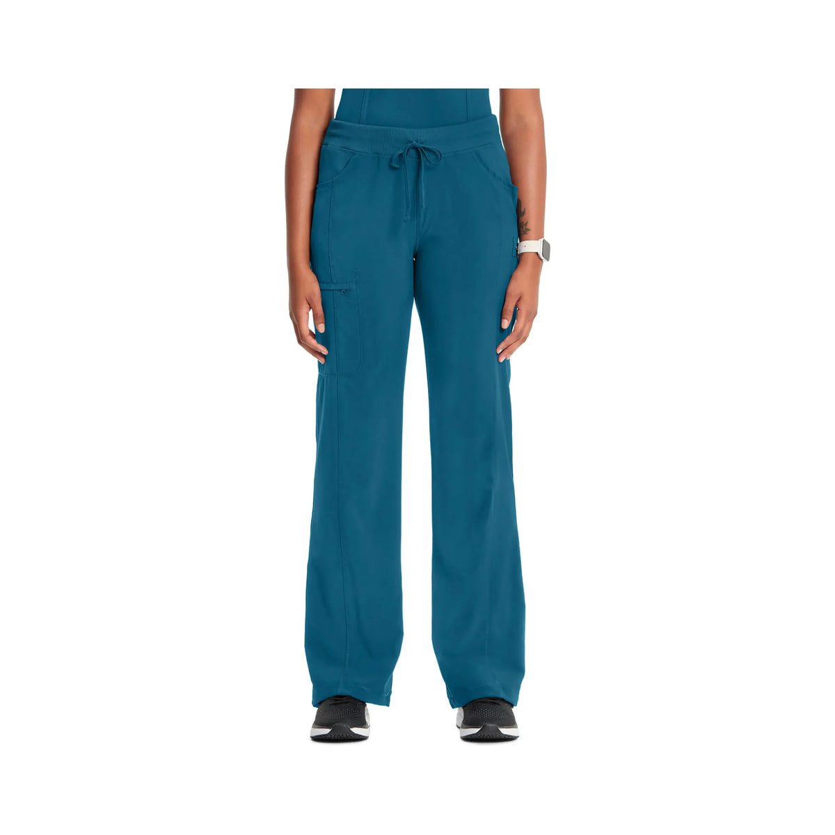 Quimper - Straight Drawstring Pants - Women - Cherokee Cherokee Medical Uniforms  Blue-Caribbean-3XL