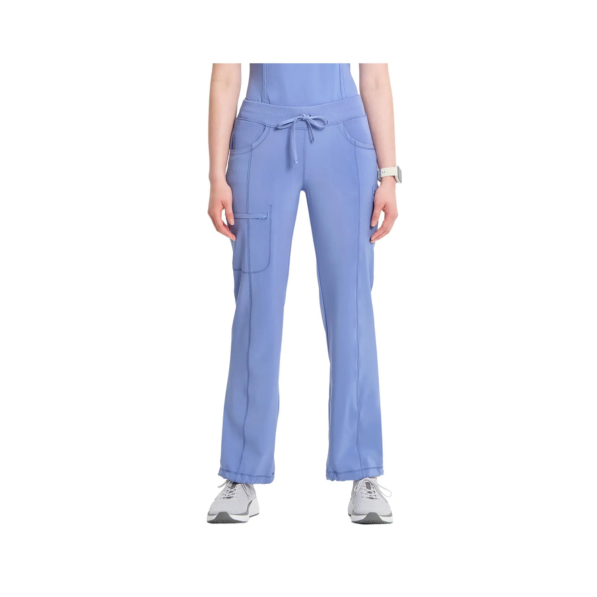 Quimper - Straight Drawstring Pants - Women - Cherokee Cherokee Medical Uniforms  Sky Blue - 3XL