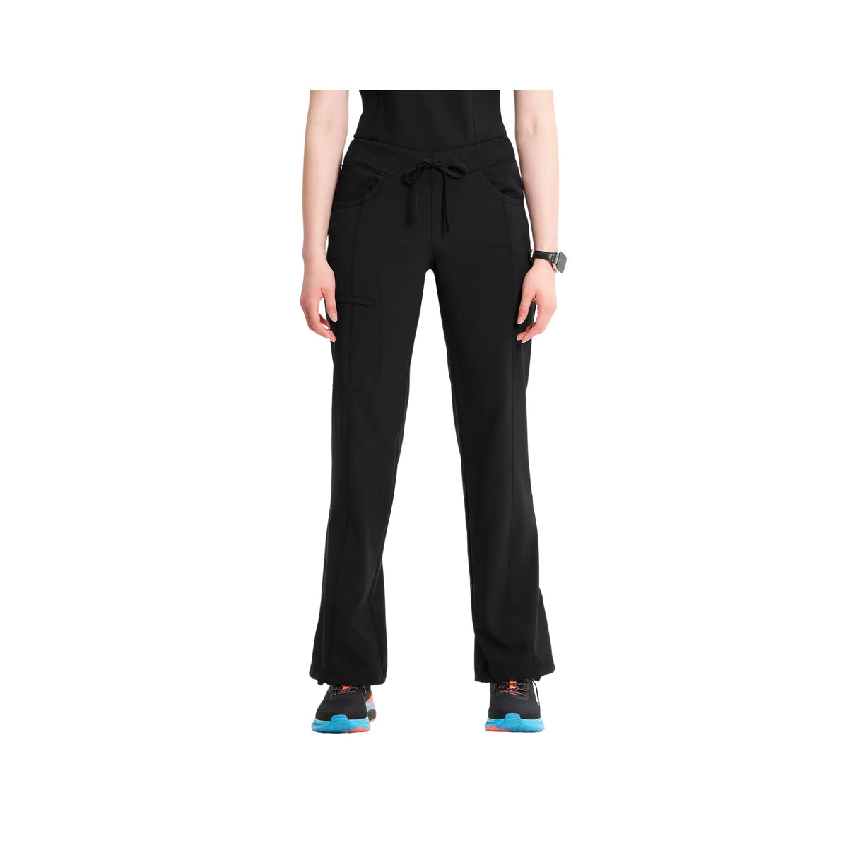 Quimper - Straight Drawstring Pants - Women - Cherokee Cherokee Medical Uniforms  Black-3XL