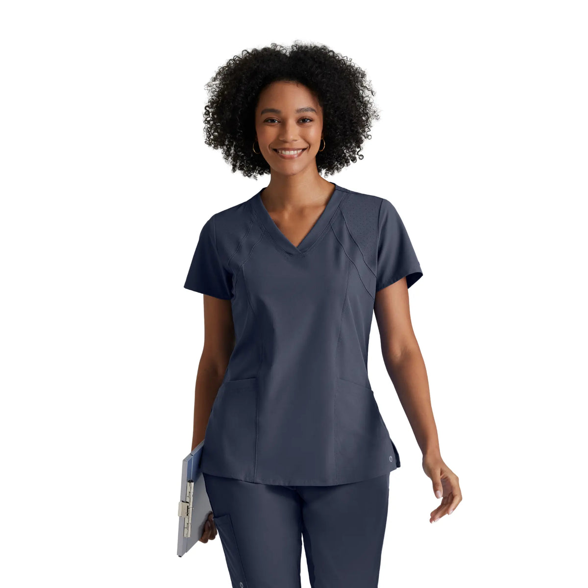 Racer - Tunique col V - Femme - Barco One BARCO  Gris Anthracite / XL