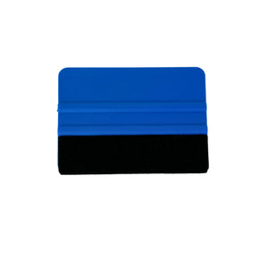 Felt and vinyl squeegee for sticking stickers - Eliminates bubbles 