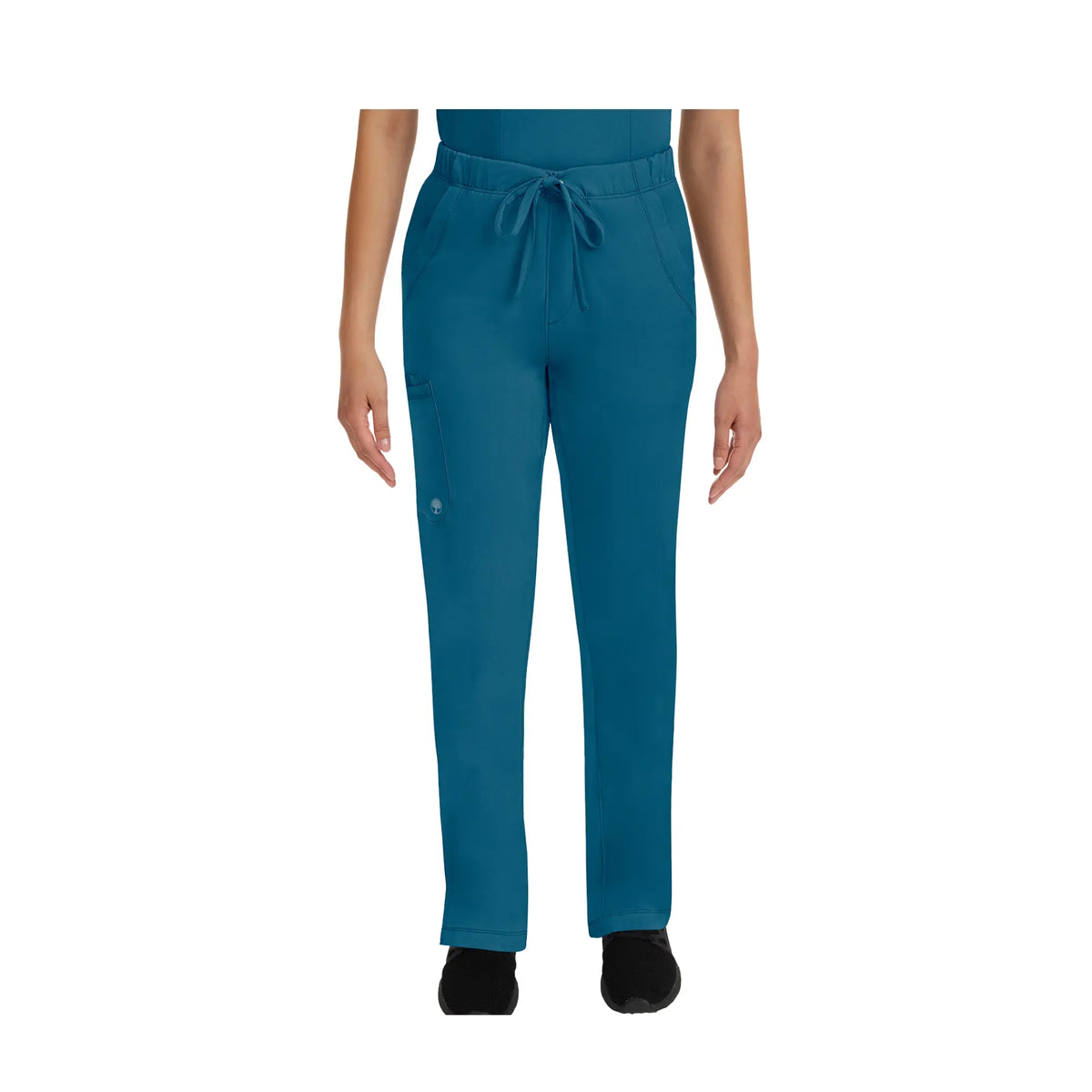 Rebecca - Drawstring Flared Pants - Women - Healing Hands - Color 1 Healing Hands  Teal / 3XL