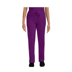 Rebecca - Drawstring Flared Pants - Women - Healing Hands - Color 1 Healing Hands  Eggplant / 3XL