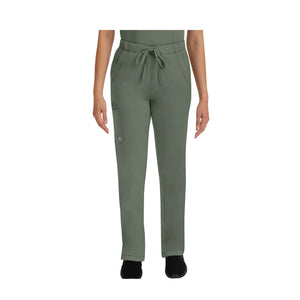 Rebecca - Drawstring Flared Pants - Women - Healing Hands - Color 2 Healing Hands  Olive / 3XL