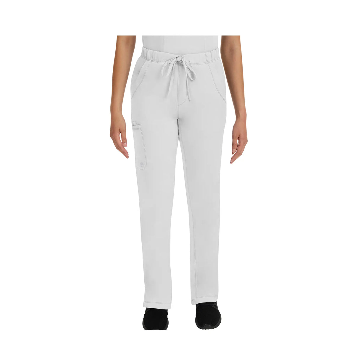 Rebecca - Drawstring Flared Pants - Women - Healing Hands - Color 2 Healing Hands  White / 3XL