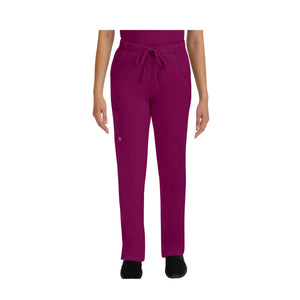 Rebecca - Drawstring Flared Pants - Women - Healing Hands - Color 2 Healing Hands  Burgundy / 3XL