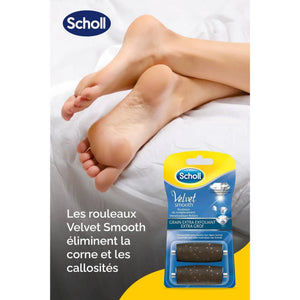 Recharge Rouleau Grain Extra-Exfoliant - Râpe de Pédicurie Électrique - Velvet Smooth - Scholl Scholl 