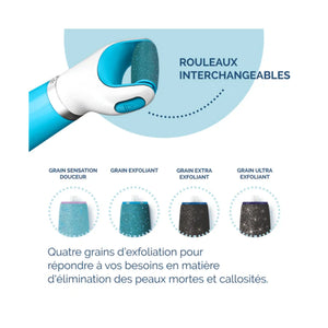 Ultra-Exfoliating Grain Roller Refill - Electric Pedicure Rasp - Velvet Smooth - Scholl Scholl 