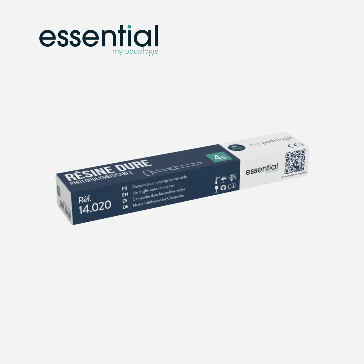 Résine composite dure photopolymérisable pour orthonyxies - 4g Essential 
