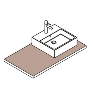 Faucet suitable for square sink - Ruck - My Podologie