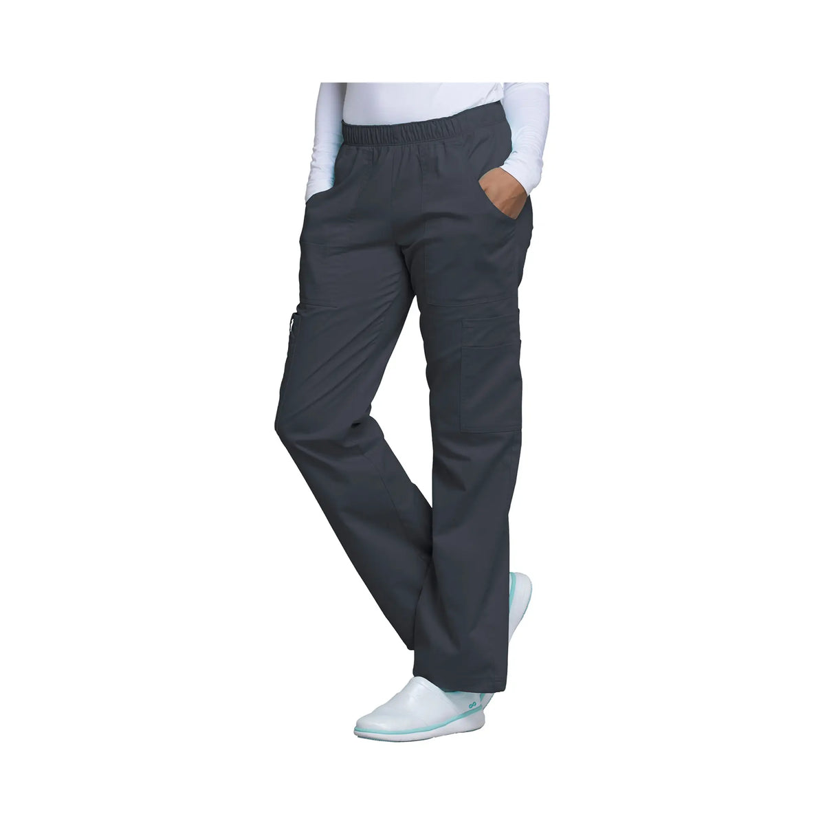 Roubaix - Mid-rise wide-leg pants - Women - Cherokee Cherokee Authentic Workwear 