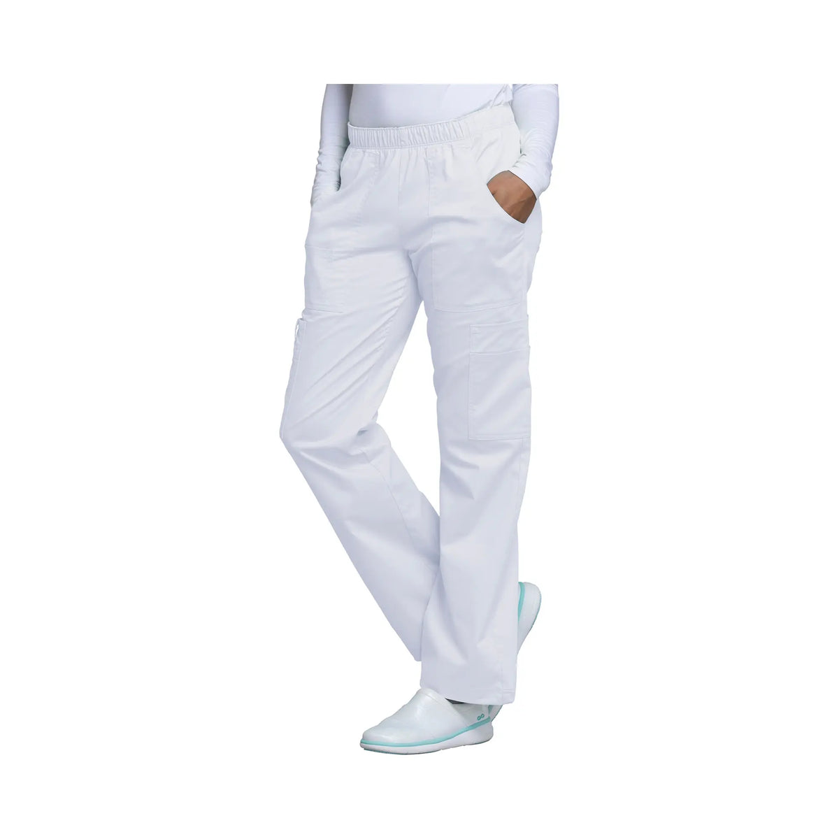 Roubaix - Mid-rise wide-leg pants - Women - Cherokee Cherokee Authentic Workwear 