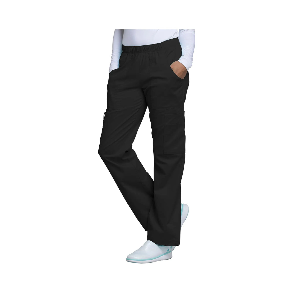 Roubaix - Mid-rise wide-leg pants - Women - Cherokee Cherokee Authentic Workwear 