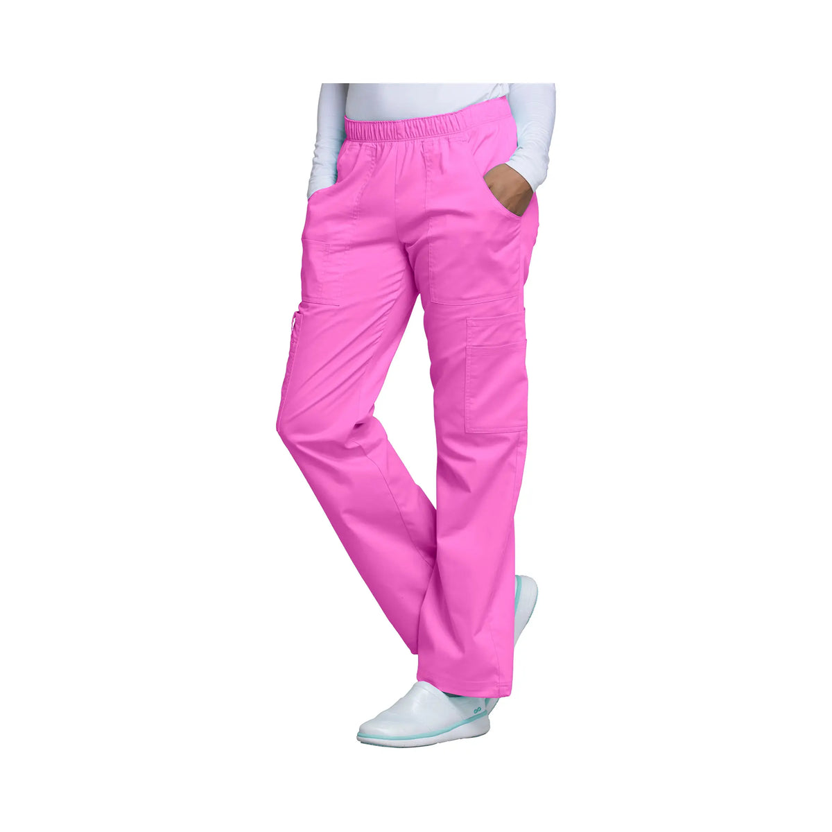 Roubaix - Mid-rise wide-leg pants - Women - Cherokee Cherokee Authentic Workwear 
