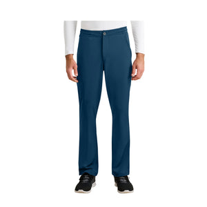 Ryan - Trousers - Elastic Belt - Men - Healing Hands Healing Hands  Teal Blue / 3XL