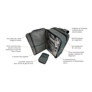 Mochila médica convertible ETRETAT - Gris / Marrón