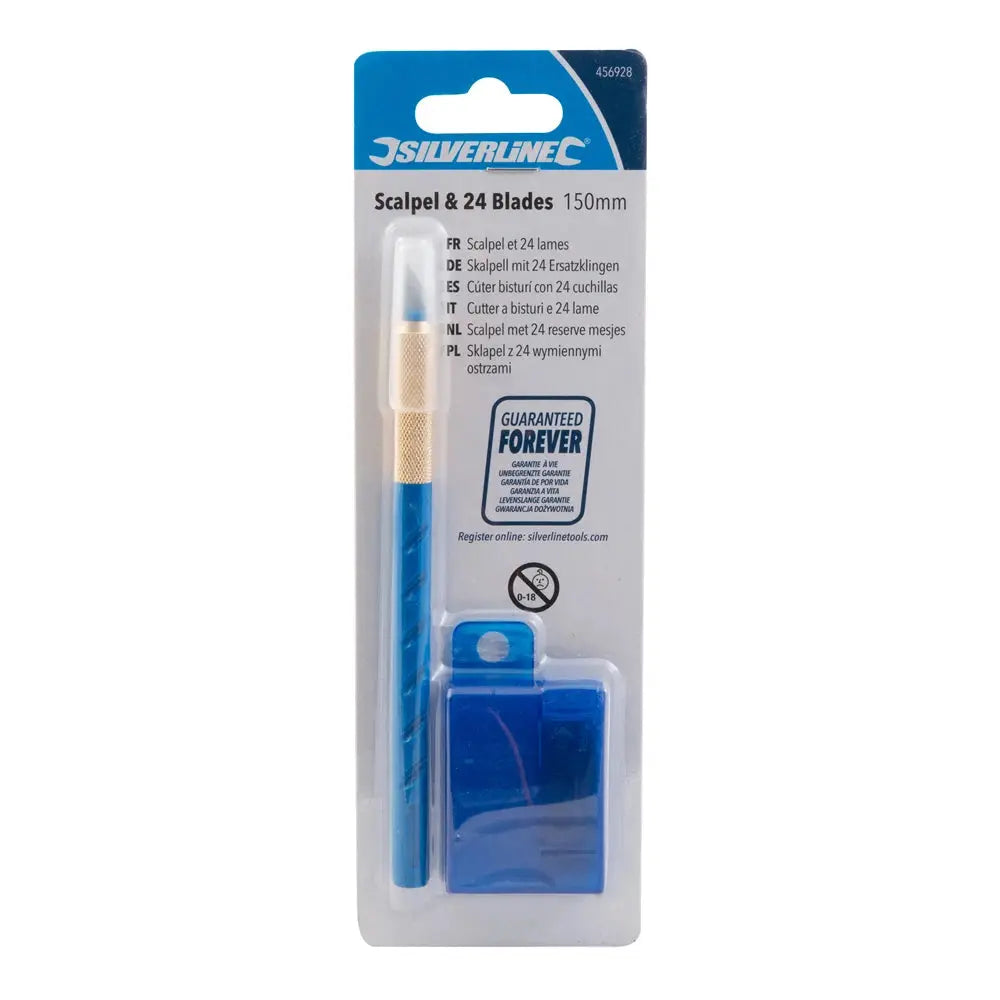 Scalpel with 24 blades - Silverline Silverline 
