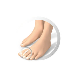 Silicone toe separators - anatomical shape - 10 pieces - Ruck Ruck 
