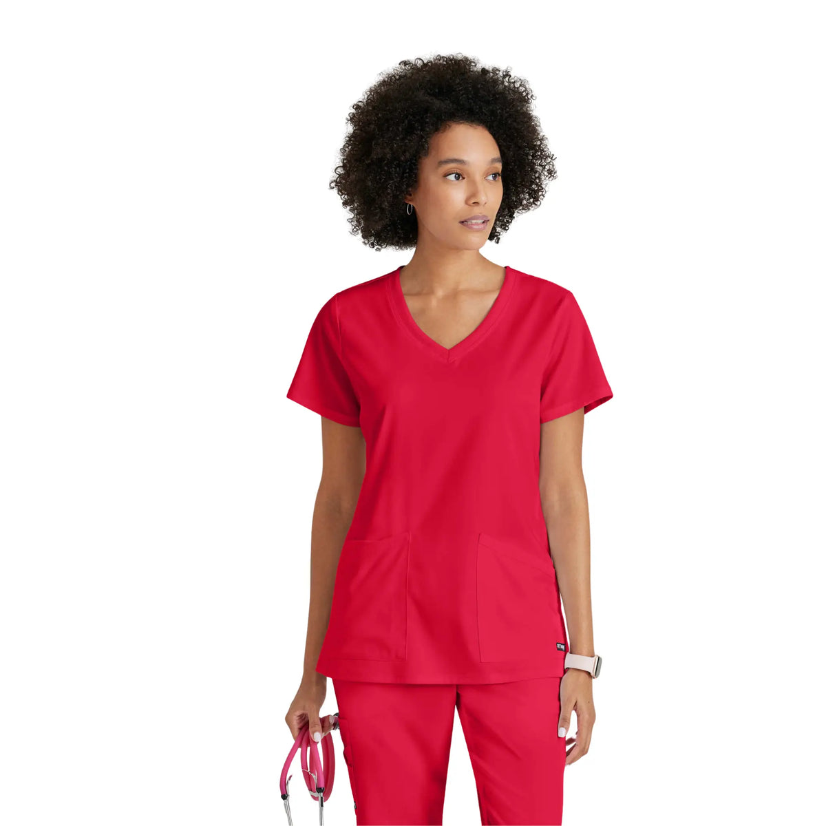 Serena - V-neck tunic - Women - Grey’s Anatomy Stretch Grey’s Anatomy  Red / XL