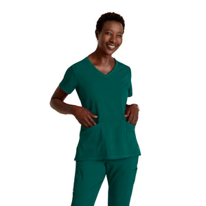 Serena - V-neck tunic - Women - Grey’s Anatomy Stretch Grey’s Anatomy  Hunter Green / XL