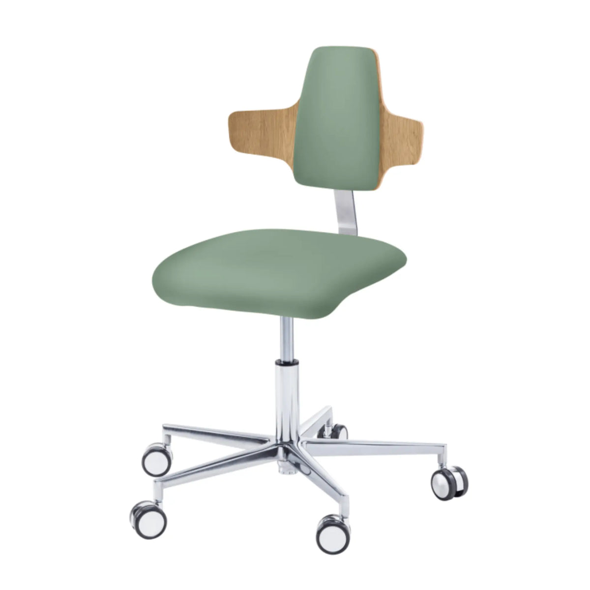 Practitioner seat - COMFORT - Ruck - Napoleon My Podology backrest  CPL-Chêne-Sauge-Long