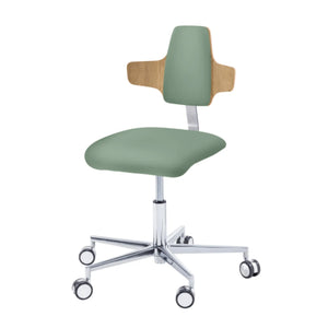 Practitioner seat - COMFORT - Ruck - Napoleon My Podology backrest  CPL-Chêne-Sauge-Long